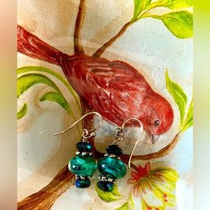 NWOT, Art glass earrings